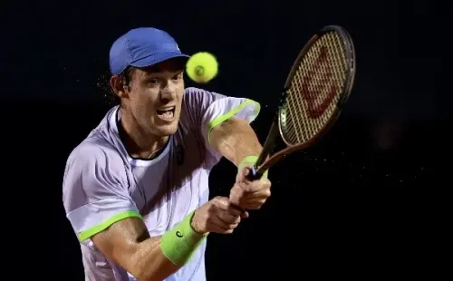 Nico Jarry celebró con todo en el Ránking ATP tras una gran semana en Río de Janeiro. | Foto: Getty