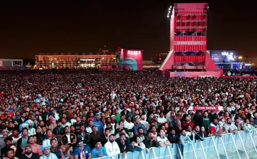 El Fan Festival en Qatar 2022 para un partido de Argentina. | Getty Images