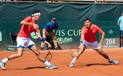 Tabilo y Barrios se bajaron de la semifinal de dobles del Chile Open. | Foto: Agencia Uno