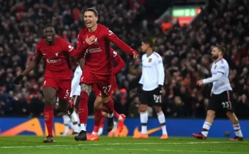 Gakpo, Salah y Núñez anotaron dobletes ante el United. Foto: Getty Images.