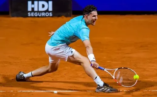 Dominic Thiem tuvo debut y despedida en el Chile Open 2023. | Foto: Getty