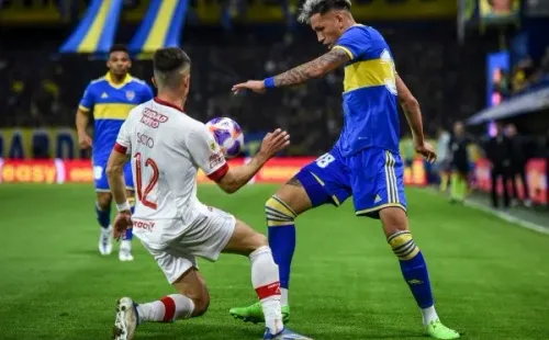 Guillermo Soto ante BocaJuniors. (Getty Images).