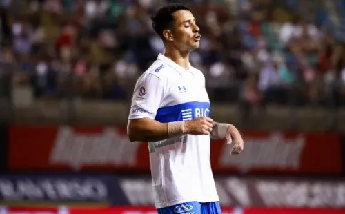 Fernando Zampedri anotó dos goles en la Fase 1 de la Copa Sudamericana, pero no le alcanzó a la UC. (Agencia Uno).