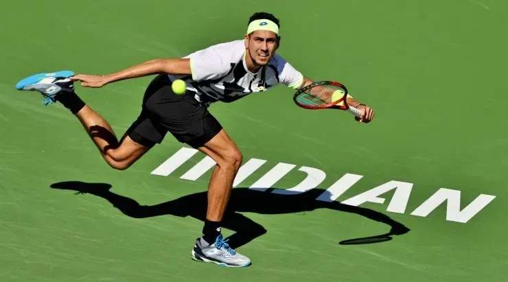 Alejandro Tabilo se ha sentido como en casa en el cemento californiano.    Foto: Getty Images