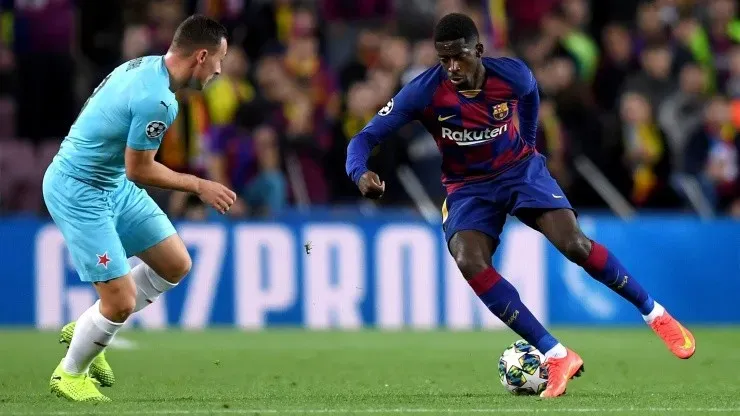 Ousmane Dembéle vive un gran presente en el Barcelona de España. Foto: Getty Images