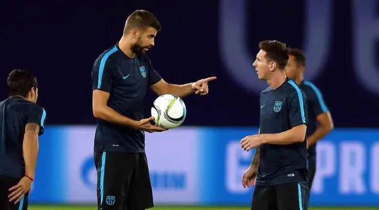 Gerard Piqué sueña con un regreso de Lionel Messi a Barcelona.    Foto: Getty Images