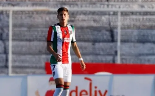 Iván Román el día de su debut ante Audax Italiano. (Foto: Comunicaciones Palestino)