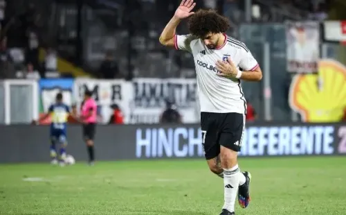 Falcón el día que se fue expulsado ante Everton (Agencia Uno)