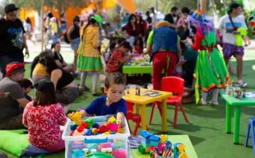 Parte de las actividades en Kidsapalooza. Foto: Agencia Uno