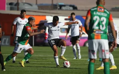 Vicente Pizarro fue titular en Colo Colo, pero salió en el entretiempo. (Agencia Uno).