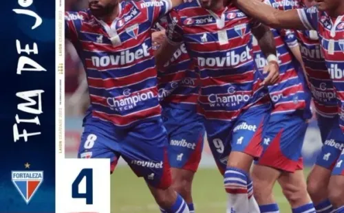 Fortaleza celebra la goleada que inició Juan Martín Lucero y el pase a la final del Campeonato Cearense. | Foto: Instagram