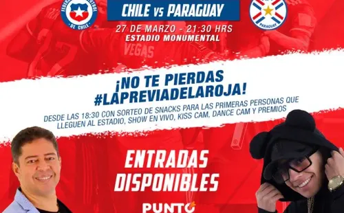 Pablito Pesadilla y Luis Lambis estarán en la previa de la Roja. | Foto: @LaRoja