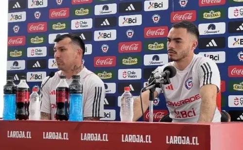 Gary Medel y Gabriel Suazo estuvieron en conferencia de prensa con la Roja. | Foto: Emilio Ramírez / RedGol
