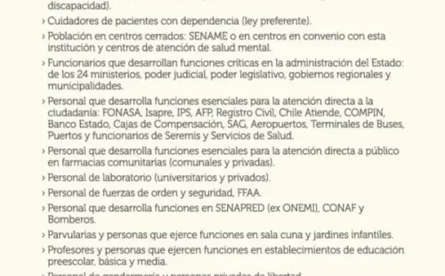 Grupos prioritarios.