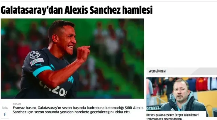 Alexis Sánchez está en la mira de un grande de Europa