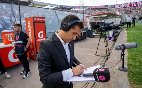 Daniel Arrieta reportea Colo Colo desde el 2020 para TNT Sports. | Foto: Guillermo Salazar.