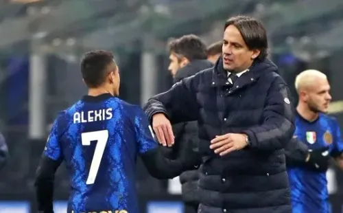 Simone Inzaghi le dio pocos partidos de titular a Alexis en el Inter de Milán. | Foto: Getty Images.