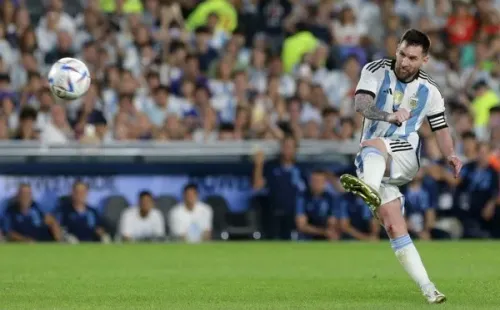 La pegada de Lionel Messi para el gol 800 de su carrera. (Getty Images).