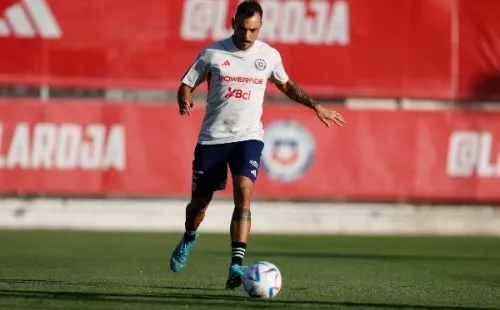 Matías Catalán entrena en la selección chilena. (Carlos Parra | Comunicaciones FFCh).