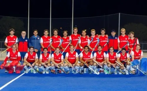 Los Diablos, comandados por Jorge Dabanch, fueron al Mundial de Hockey Césped en India en enero de este año. | Foto: Archivo