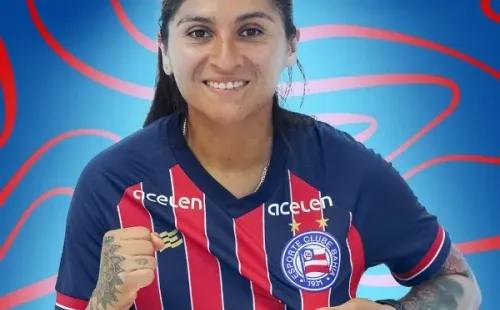 Acuña elegida como la MVP de Bahía vs Gremio. | @ecbahia