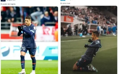 La reacción en Francia al partidazo de Alexis. | Foto: Captura.
