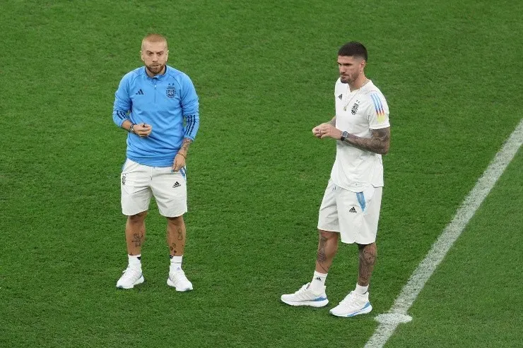 Papu Gómez y De Paul en Qatar 2022