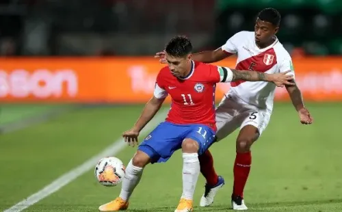 Felipe Mora registra 9 partidos en la Roja: marcó un gol. (Getty Images).