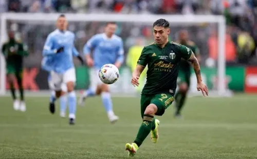Felipe Mora en acción por el Portland Timbers de Estados Unidos. (Getty Images).