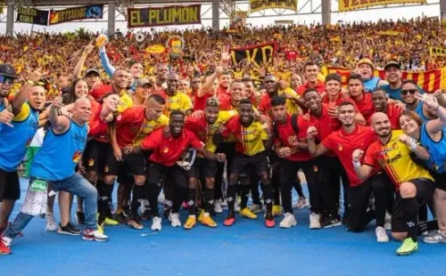 Deportivo Pereira enfrenta a Colo Colo como el último campeón del fútbol colombiano. Foto: Comunicaciones D. Pereira.