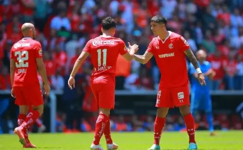 El Toluca de los chilenos se mantiene como el sublíder de la Liga MX. Foto: Getty Images