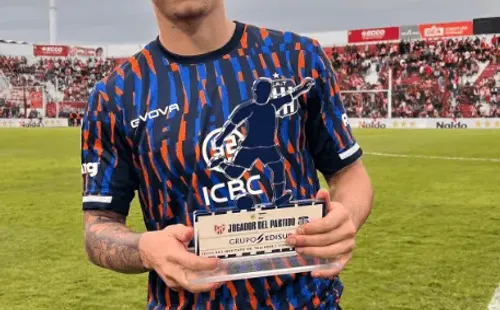 Rodrigo Garro fue reconocido como el mejor jugador del clásico que Talleres le ganó a Instituto.
