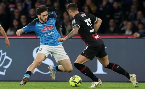 Kvaratskhelia ante el AC Milan: el Napoli perdió 4-0 ante los rossoneri.