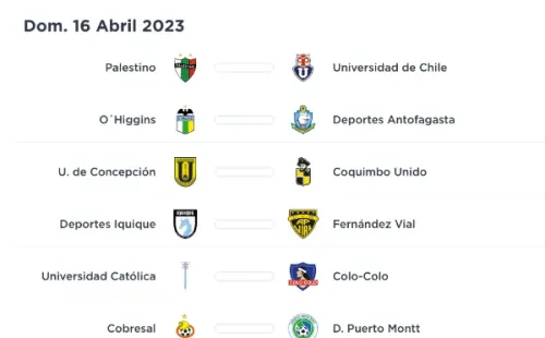 La programación de la fecha 3 del certamen.