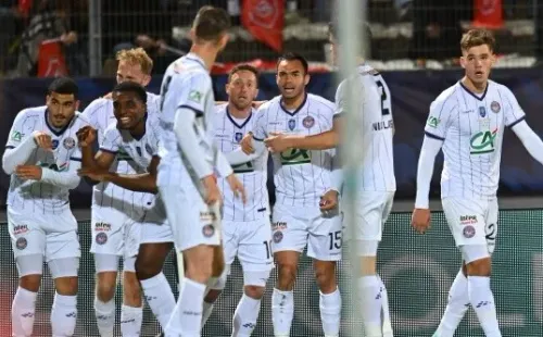 Joie de Zakaria Aboukhlal toulouse et de ses coà quiiers FOOTBALL: FC Annecy vs Toulouse FC - 1/2 Coupe de France - 06/04/2023 FredericChambert/Panoramic PUBLICATIONxNOTxINxFRAxITAxBEL-imago is entitled to issue a simple usage license at the time of provision. Personality and trademark rights as well as copyright laws regarding art-works shown must be observed. Commercial use at your own risk.