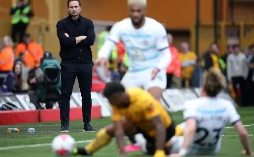 Chelsea cayó ante Wolves en el redebut de Frank Lampard como DT de los Blues, aunque ahora es interino. | Foto: Getty