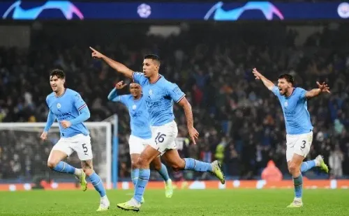 Rodri anotó un golazo para abrir la goleada del City ante el Bayern. Foto: Getty Images