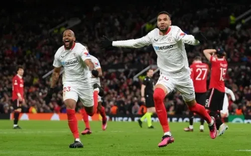 Sevilla consiguió un empate en la agonía y define en España el paso a semis de Europa League. Foto: Getty Images