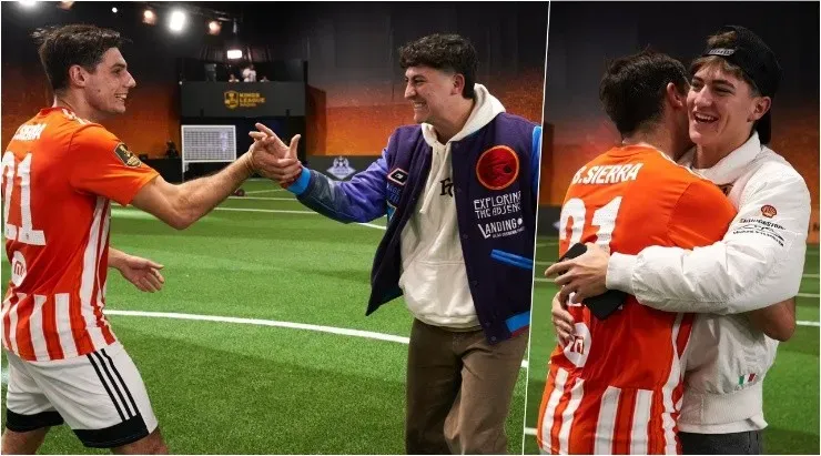 El chileno y los hermanos Buyer, famosos youtubers de la Kings League