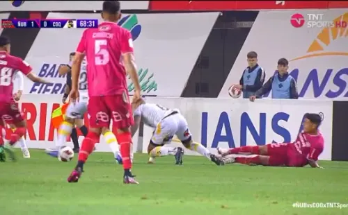 La increíble lesión que sufrió Patricio Rubio en su codo izquierdo. | Foto: TNT Sports