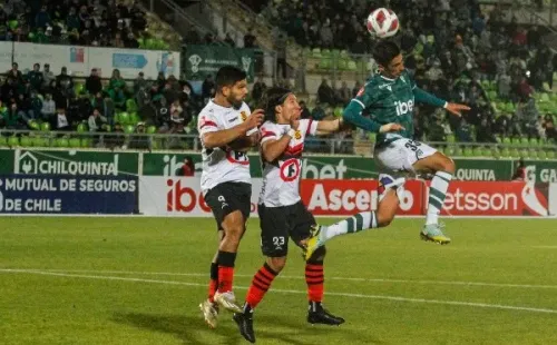 Lionel Altamirano en acción durante el triunfo de Rangers ante Wanderers en Valparaíso. (Cristóbal Basaure/Photosport).