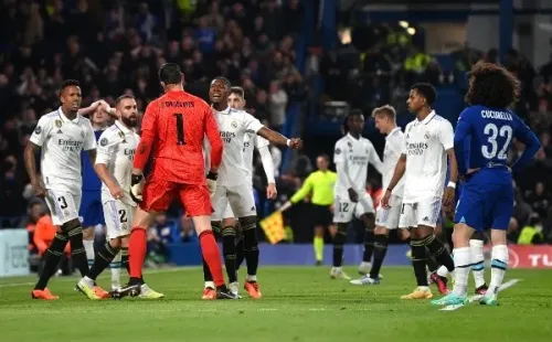 Courtois fue el héroe para salvar el arco del Real Madrid ante Chelsea. Foto: Getty Images.