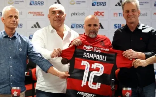 Sampaoli fue presentado como nuevo DT del Flamengo. | Foto: Getty