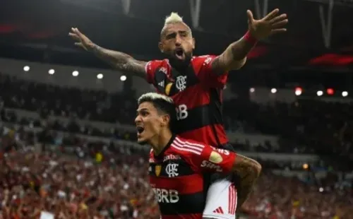 Arturo Vidal brilló en el debut de Sampaoli en el Flamengo. Foto: Getty Images