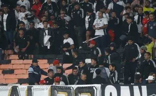 Lamentablemente la violencia se hizo presente en el Estadio Monumental. | Foto: Photosport.