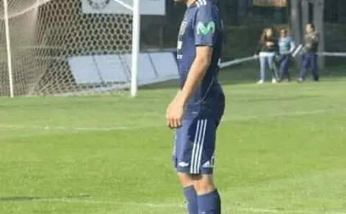 Damián Pizarro con la camiseta de Universidad de Chile. (Captura).