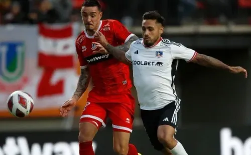 Marcos Bolados queda en duda para el duelo con Boca tras salir lesionado ante La Calera. Foto: Photosport.