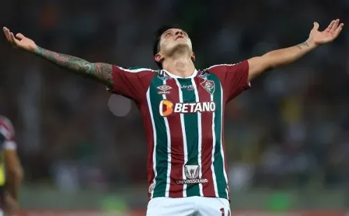 Germán Cano anotó un triplete y llegó a cinco goles en la Copa Libertadores, sólo uno por detrás de Dorlan Pabón, el goleador de la presente edición. Foto: Getty Images