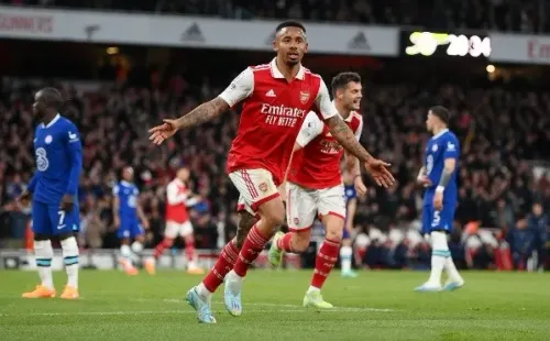 Gabriel Jesús selló el triunfo del Arsenal ante el Chelsea. Foto: Getty Images