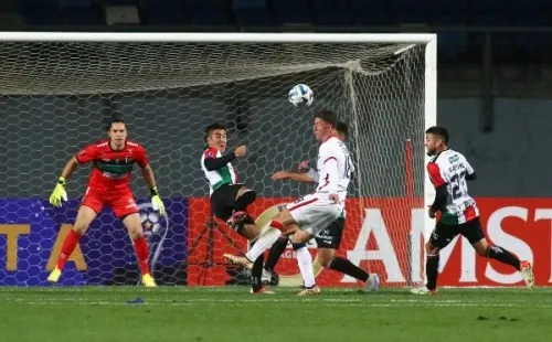 Palestino y San Lorenzo empataron sin goles en Rancagua. | Foto: Photosport